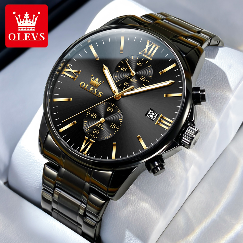 Luxury Lifestyle Brand - OLEVS 2886 Classic Black Quartz Watch
