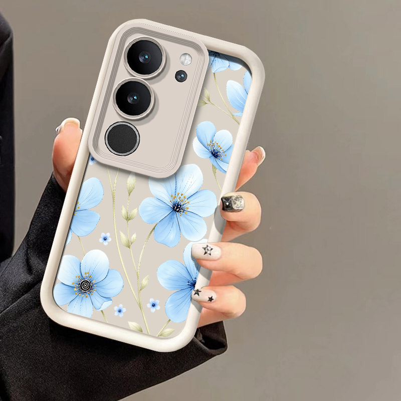 Vivo X200 - Blue Watercolor Floral Phone Case For