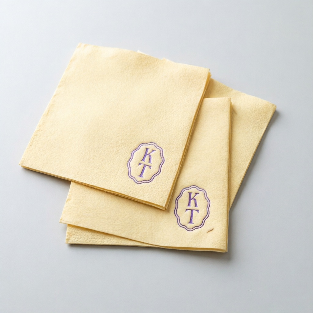Linen Napkin Set - 50pcs Custom Cocktail Wedding Napkins |