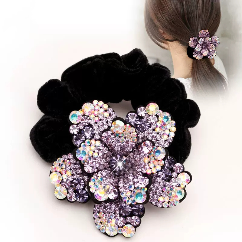 Women Rhinestone Scrunchies Ve - Velvet Jewelry Box recension och pris