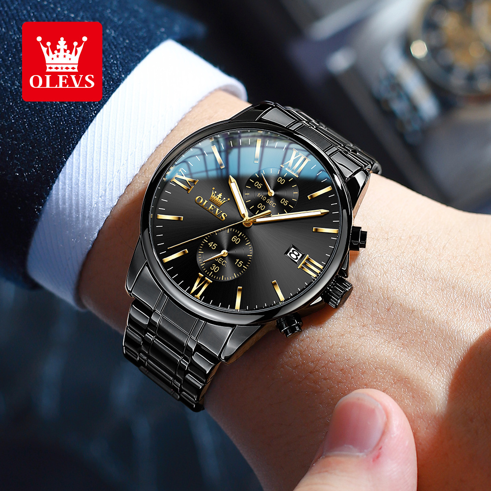 OLEVS 2886 Classic Black Quart - Luxury Lifestyle Brand recension och pris