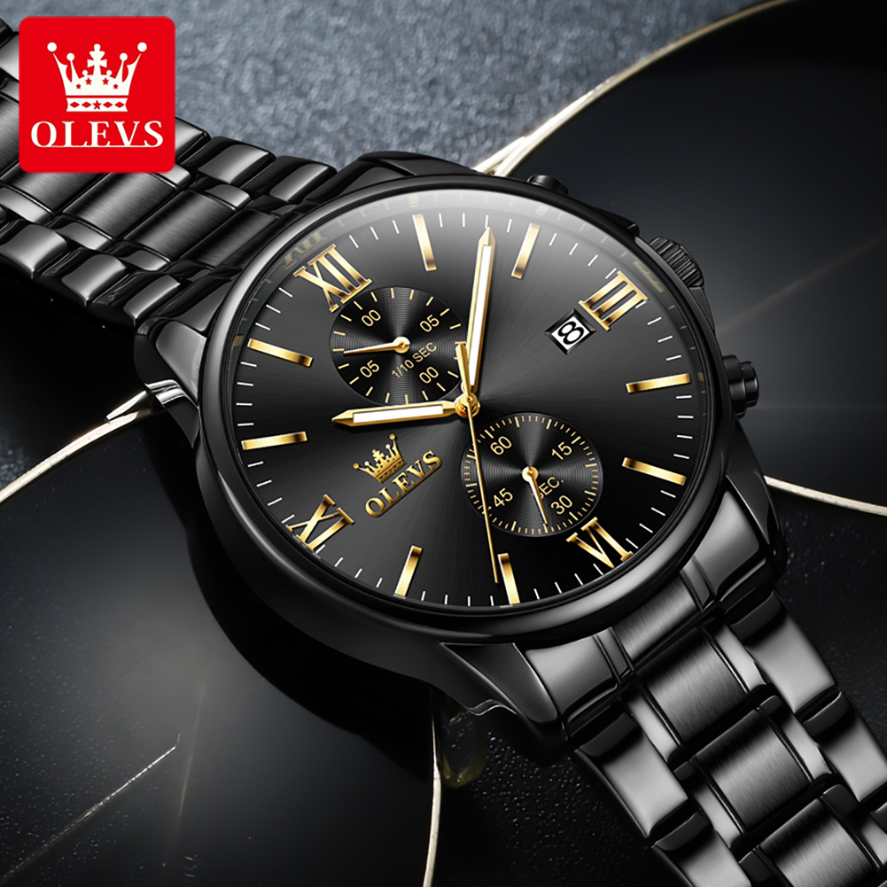 OLEVS 2886 Classic Black Quart - Luxury Lifestyle Brand recension och pris