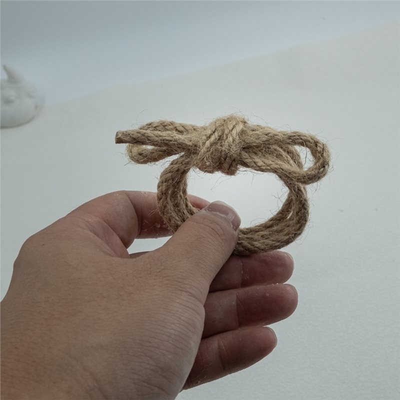 AAAN-12Pcs Linen Braided Bows  - Linen Napkin Set recension och pris