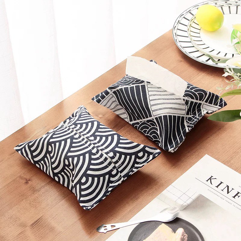 Cotton linen Tissue Box Car Ti - Linen Napkin Set recension och pris
