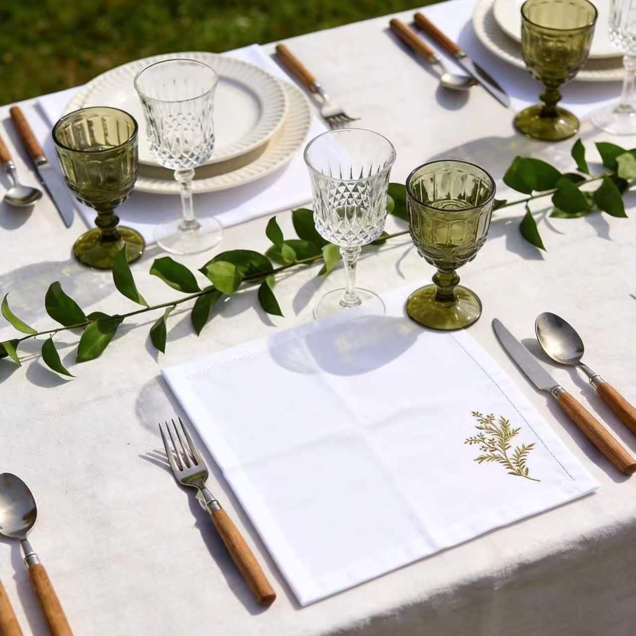 Cloth Napkins Cottom Linen, Wh - Linen Napkin Set recension och pris
