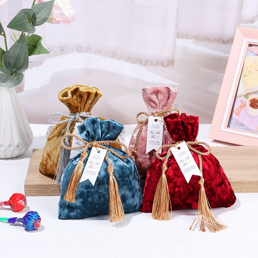 Velvet Cloth Drawstring Tassel - Velvet Jewelry Box recension och pris
