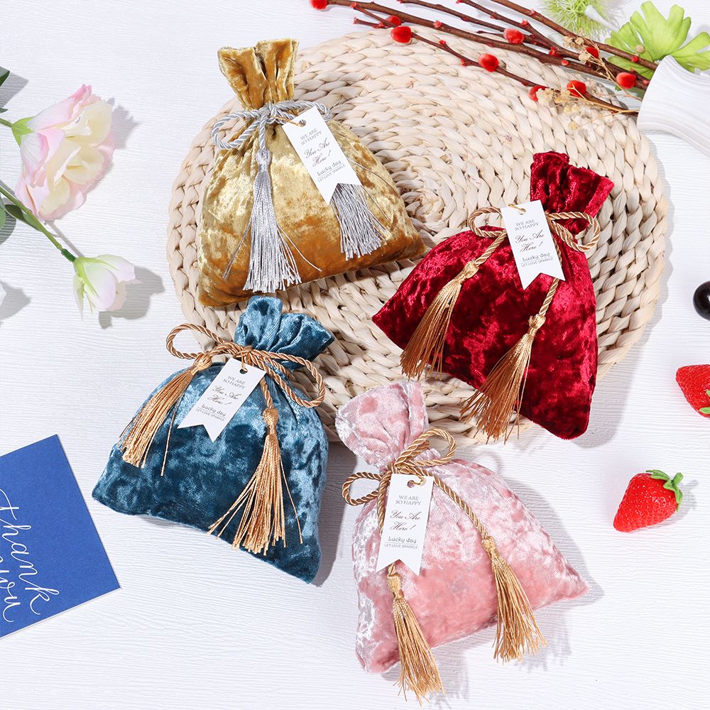 Velvet Cloth Drawstring Tassel - Velvet Jewelry Box recension och pris