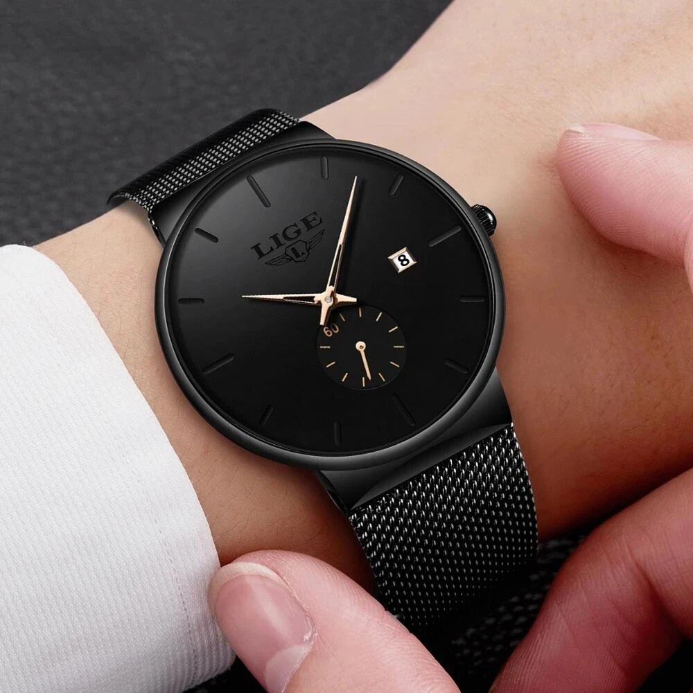 LIGE Fashion Mens Watches Top  - Luxury Lifestyle Brand recension och pris