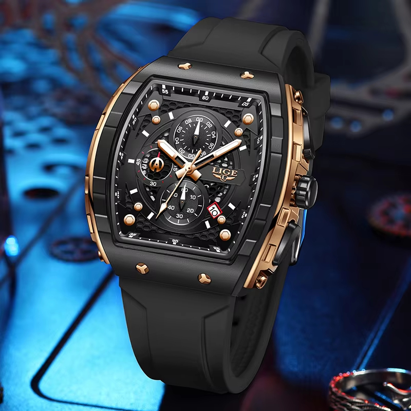 LIGE Top Brand Luxury Men Watc - Luxury Lifestyle Brand recension och pris