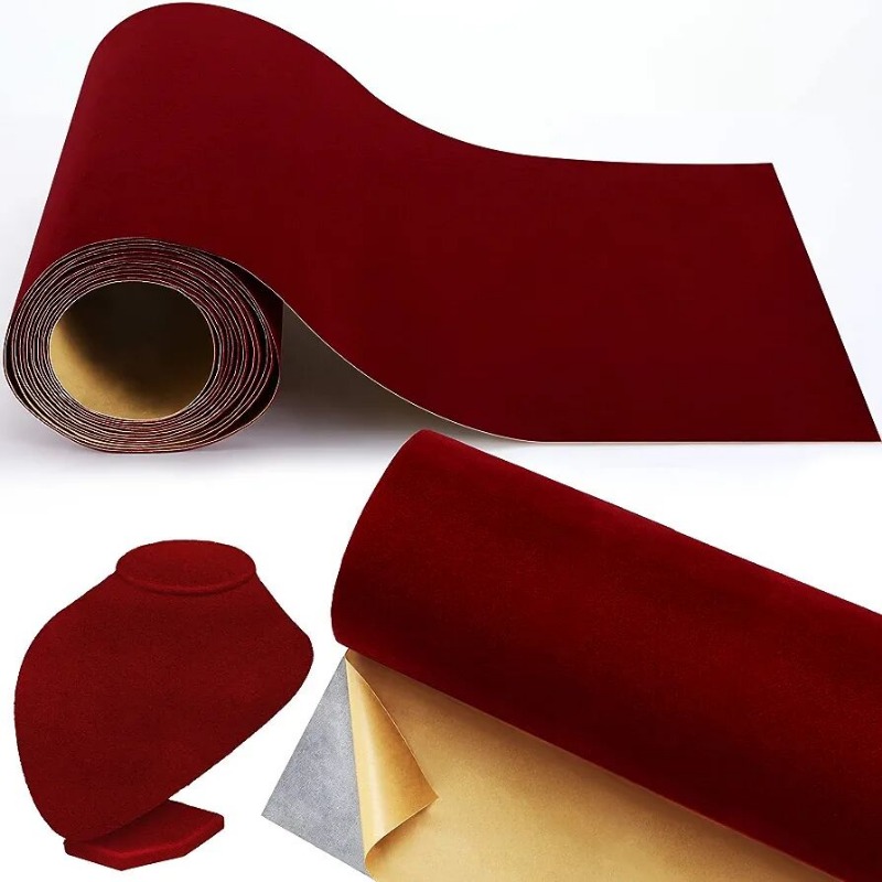 20cm/3m/5m/10m x 45cm Red Colo - Velvet Jewelry Box recension och pris