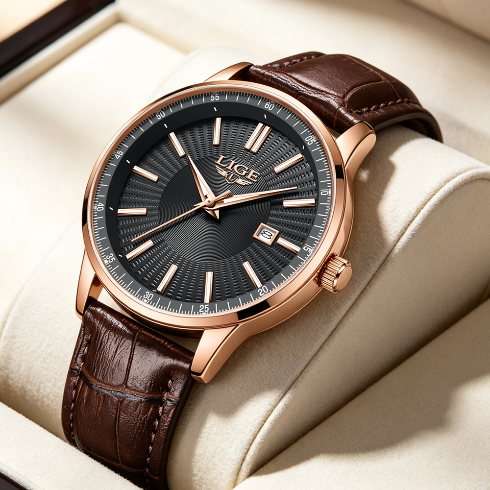 LIGE Top Brand Luxury Men's Wa - Luxury Lifestyle Brand recension och pris